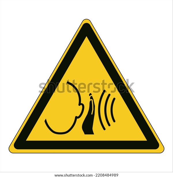 warning-sudden-loud-noise-taking-care-stock-vector-royalty-free