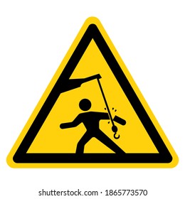 Warning Swinging Objects Symbol Sign, Vector Illustration, Isolate On White Background Label .EPS10