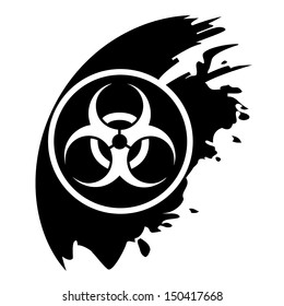 Warning symbol biohazard vector