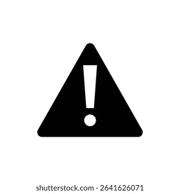 Warning symbol with bold exclamation mark