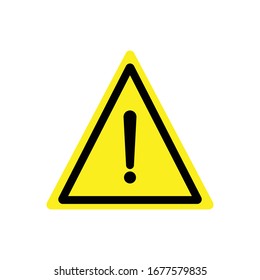 Warning symbol design vector template