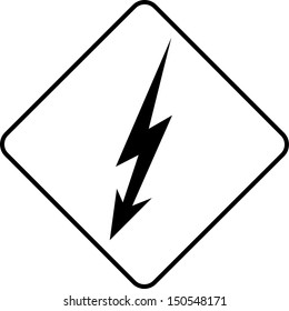 Warning symbol electric