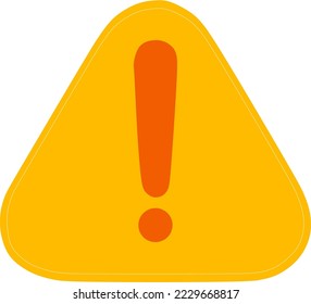 warning symbol or icon with an exclamation mark or warning in re