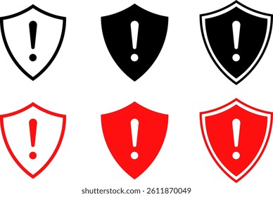 warning symbol icon set Danger warning icons. Exclamation marks. attention icon symbol.