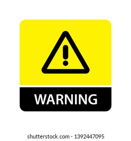 Warning symbol icon for web and mobile