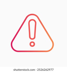  símbolo de aviso em um fundo claro. Ideal para conceitos de alerta, cuidado e notificação.