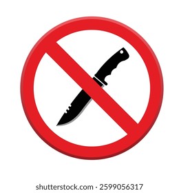 Warning symbol is prohibited from carrying sharp weapons. 2d flat vector format.
for design elements, made with illustration software