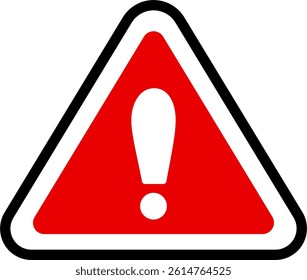 Warning Symbol Triangle Caution Sign Red