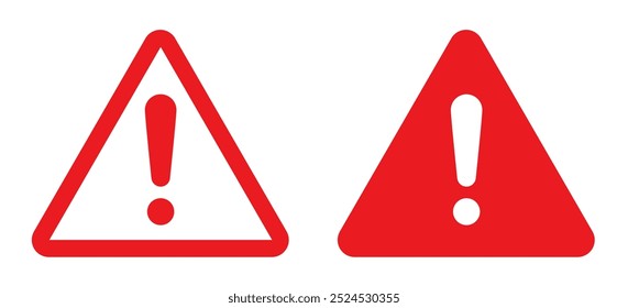 Vector de símbolo de advertencia. Icono, signo