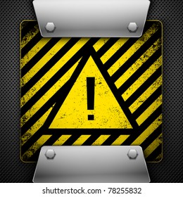 Warning Symbol. Vector illustration.