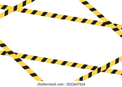 Warning tape background icon. On a white background. Vector illustration in flat design