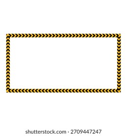 elemento de design de quadro de fita de aviso