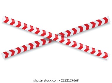 warning tape official crime and danger tapes vector illustration