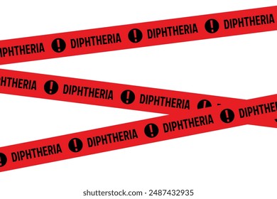Warning tape pandemic Diphtheria tetanus pertussis DTP bacterial infection
