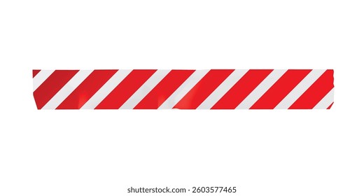Warning tape red white. Red and white warning tape for safety barriers and hazard caution signs
