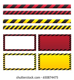 Warning tape Red&Black /Yellow&Black