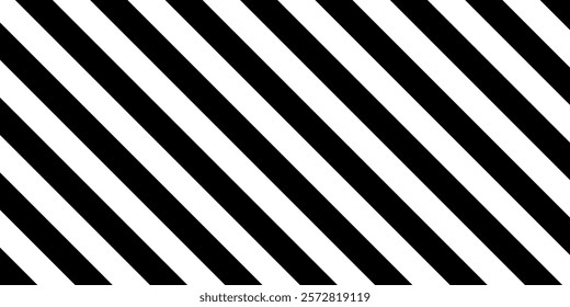 Warning tape in white black diagonal stripes line, caution hazard danger road, attention safety stripe warning, warn stop seamless line, stretched caution line