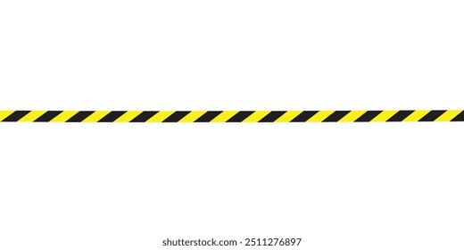 Cinta de advertencia con rayas diagonales amarillas y negras. Advierta detener la línea sin costuras. Borde de cinta de precaución amarillo y negro.