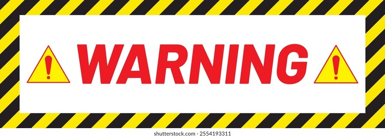 Warning tape with yellow and black diagonal stripes. warning pattern icon .