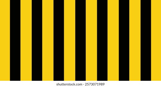 Warning tape with yellow and black diagonal stripes. Warn stop seamless line. Yellow and black caution tape border. eps10