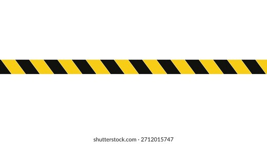Cinta de advertencia con rayas diagonales amarillas y negras. Advierta detener la línea sin costuras. Borde de cinta de precaución amarillo y negro.