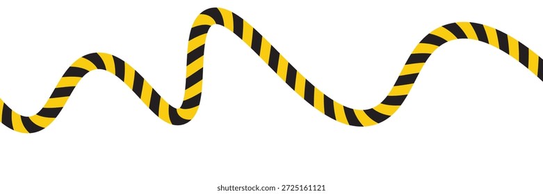 Cinta de advertencia con rayas diagonales amarillas y negras. Advierta detener la línea sin costuras. Borde de cinta de precaución amarillo y negro.

