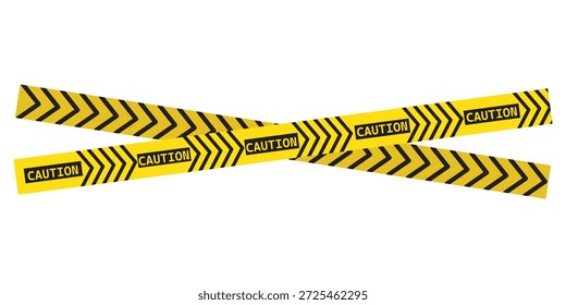Cinta de advertencia con rayas diagonales amarillas y negras. Advierta detener la línea sin costuras. Borde de cinta de precaución amarillo y negro eps 10