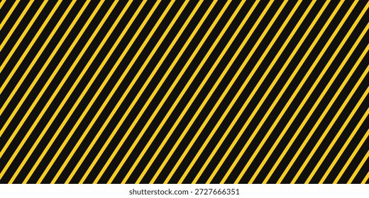 Cinta de advertencia con rayas diagonales amarillas y negras. Advierta detener la línea sin costuras. Borde de cinta de precaución amarillo y negro.