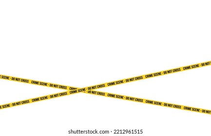 Warning tapes set for construction and crime.Black and yellow line striped. Warning tapes. Danger signs. Caution ,Barricade tape, Do not cross, police, scene barrier tape.Vector illustration svg