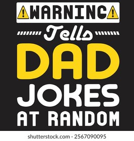 Warning Tells Dad Jokes At Eps, Png, Dxf, Digital Download