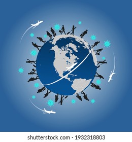 Warning that the corona virus will spread to the world by airplane and travel.