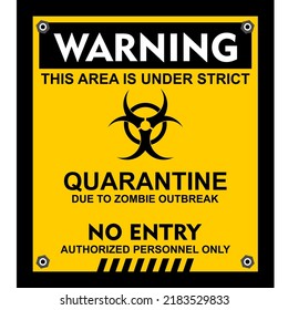 Warning This Area Under Strict Sign Stock Vector (Royalty Free ...