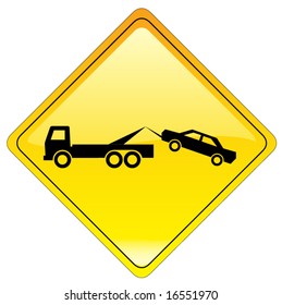 warning tow away zone sign - also available as JPEG