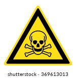 Warning Toxic material sign (eps 10)