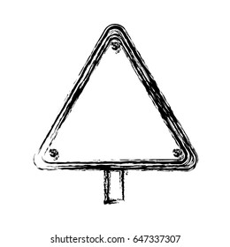 warning traffic sign icon