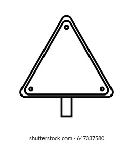 warning traffic sign icon