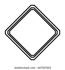 warning traffic sign icon