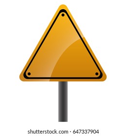 warning traffic sign icon