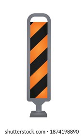 Señal de tráfico de advertencia. ilustración vectorial