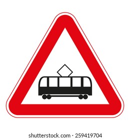 Warning traffic signs.