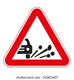 Warning traffic signs