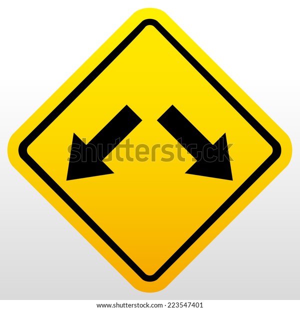 Warning Traffic Signs Stock Vector Royalty Free 223547401 Shutterstock 