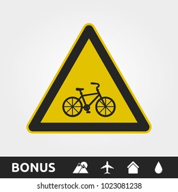 Warning traffic/bicycle Sign