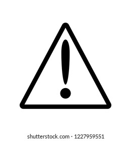 Warning triangle icon