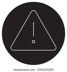 Warndreieck-Symbol, Notfall-Gefahrendreieck, Warnschild für die Straßenverkehrssicherheit, Warnhinweissymbol, Verkehrsgefahrenanzeige, Vektor
