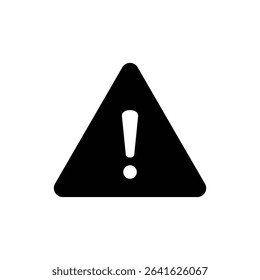 Warning Triangle Icon with Exclamation Mark for Alerts