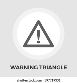 Warning triangle icon vector.
