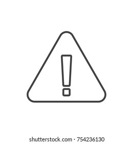 Warning Triangle Line Icon.