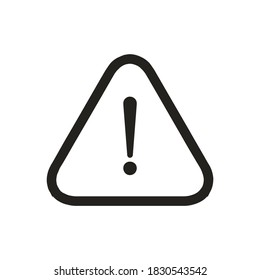 warning triangle logo, simple authoritative