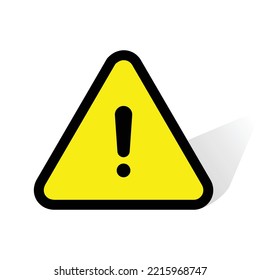 warning triangle sign, can be used for icons